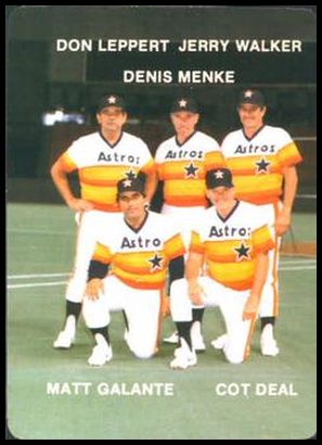 27 Astros' Coaches (Don Leppert Jerry Walker Denis Menke Matt Galante Cot Deal)